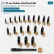 1–15 mm Padova Hole Cutter Collection with 18 Cutter Sets and Long-Handle Striking Tool, ideal for creating precise holes
