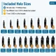 1–15 mm Padova Hole Cutter Collection with 18 Cutter Sets and Long-Handle Striking Tool, ideal for creating precise holes