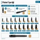 1–15 mm Padova Hole Cutter Collection with 18 Cutter Sets and Long-Handle Striking Tool, ideal for creating precise holes
