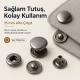 15 mm Alpha Snap Button Metal Snap Fastener for bags and garments - 144 Sets