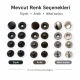 15 mm Alpha Snap Button Metal Snap Fastener for bags and garments - 144 Sets