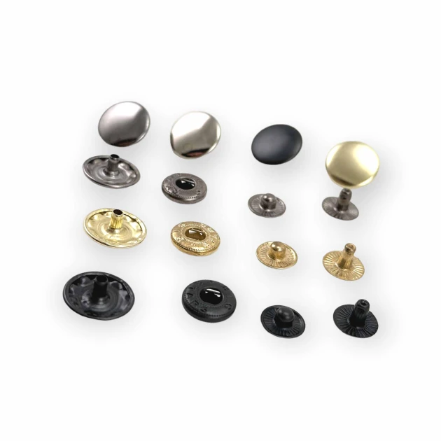 15 mm Snap Fastener Set of 4 - 144 pcs