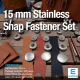 Snap Fasteners 15 mm 3/4" Stainless 54 System C00016P