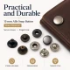 15 mm Alpha Brass Snap Button Metal Snap Fastener for Bags and Textiles