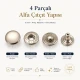 15 mm Alpha Brass Snap Button Metal Snap Fastener for Bags and Textiles