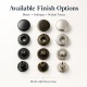 15 mm Alpha Brass Snap Button Metal Snap Fastener for Bags and Textiles