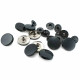 Snap Fastener 16 mm 5/8" Metal Black Coat Snap Buttons C0005 Snap Fastener 16 mm 5/8" Metal Black Coat Snap Buttons C0005