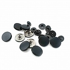 Snap Fastener 16 mm 5/8" Metal Black Coat Snap Buttons C0005