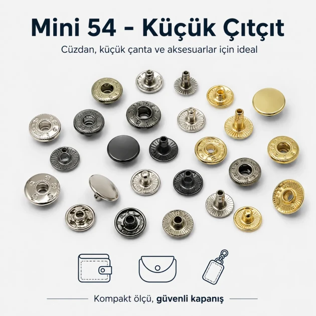 10 mm Snap Fastaners 16L / 25/64" VT2 Snap Fasteners C0006