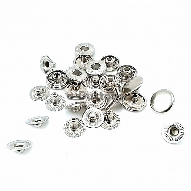 54 System Snap Fasteners 12.5 mm Slightly Convex Stainless Snap Fasteners C0023