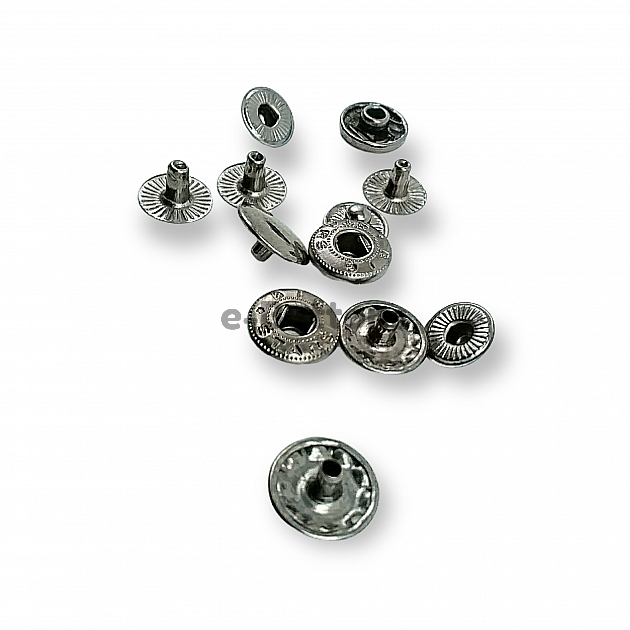 54 System Snap Fasteners 12.5 mm Slightly Convex Stainless Snap Fasteners C0023