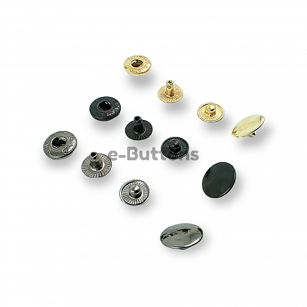 54 System Snap Fasteners 12.5 mm Slightly Convex Stainless Snap Fasteners C0023