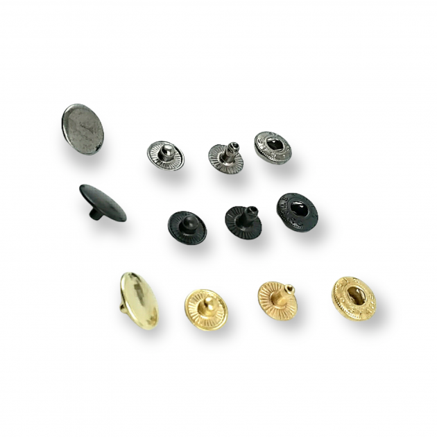 Snap Button Type 54 Snap Fasteners 12.5 mm 20L / 1/2" C0008 Snap Button Type 54 Snap Fasteners 12.5 mm 20L / 1/2" C0008