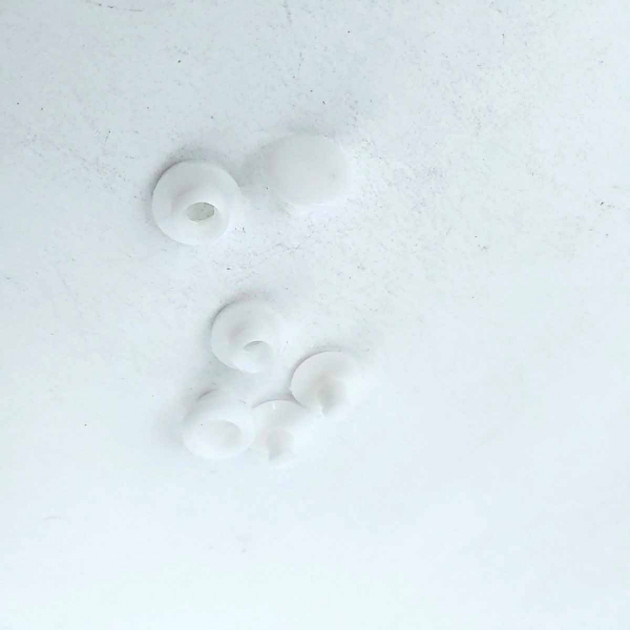 9 mm Beyaz Plastik Çıtçıt Düğme (250 adet / Paket) C0010