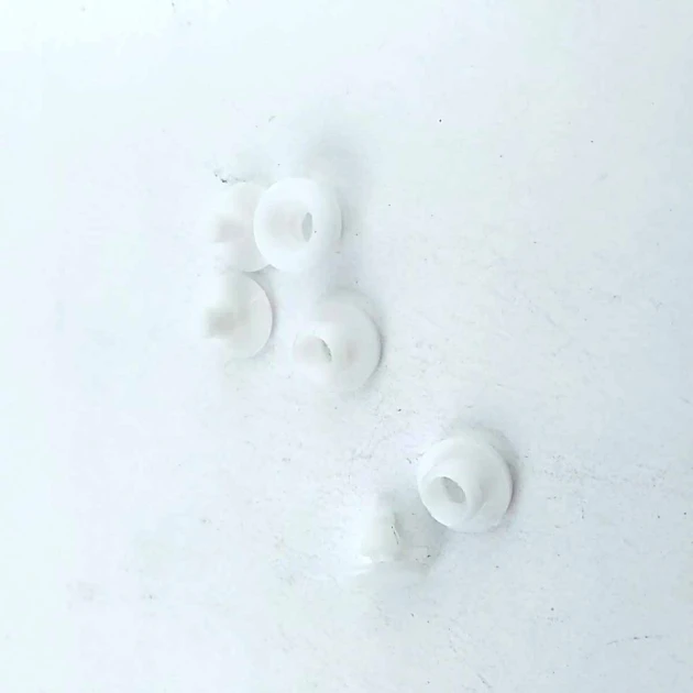 9 mm Beyaz Plastik Çıtçıt Düğme (250 adet / Paket) C0010