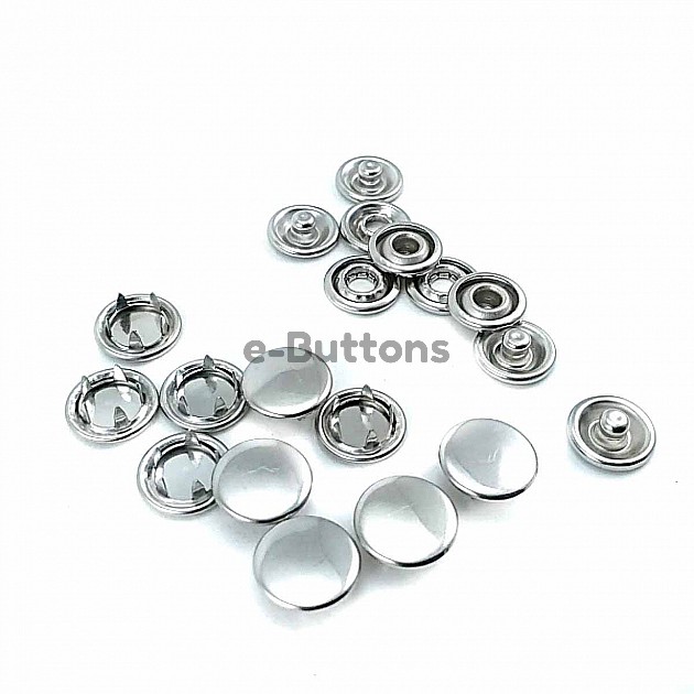 Prong Snap Fastener With Cap 10.5 mm 17L / 13/32" Stainless Cover C0011