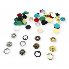 Prong Snap Fasteners 10.5 mm 144 Pcs/Pack Painted Cap Snap Button Stainless C0011BOY