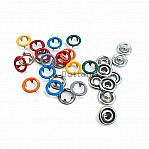 Dyed Prong Snap Button  9.5 mm 3/8" Colored Perforated (1 Gross) C0012