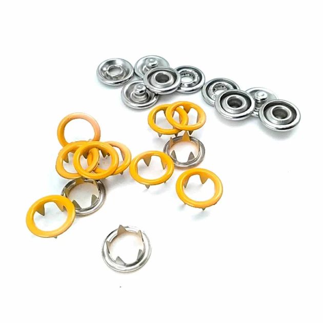 9.5 mm Dyed Prong Snap Button 3/8" 144 Pcs/ Pack Colored Perforated C0012