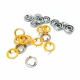 9.5 mm Dyed Prong Snap Button 3/8" 144 Pcs/ Pack Colored Perforated C0012