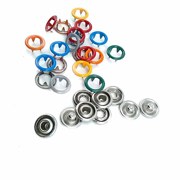9.5 mm Dyed Prong Snap Button 3/8" 144 Pcs/ Pack Colored Perforated C0012
