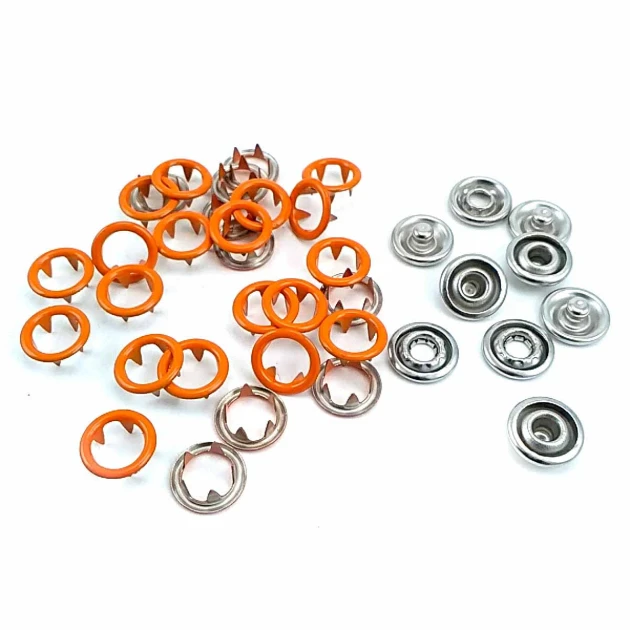9.5 mm Dyed Prong Snap Button 3/8" 144 Pcs/ Pack Colored Perforated C0012