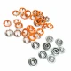 9.5 mm Dyed Prong Snap Button 3/8" 144 Pcs/ Pack Colored Perforated C0012