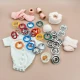 9.5 mm Dyed Prong Snap Button 3/8" 144 Pcs/ Pack Colored Perforated C0012
