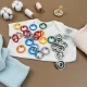 9.5 mm Dyed Prong Snap Button 3/8" 144 Pcs/ Pack Colored Perforated C0012