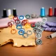 9.5 mm Dyed Prong Snap Button 3/8" 144 Pcs/ Pack Colored Perforated C0012