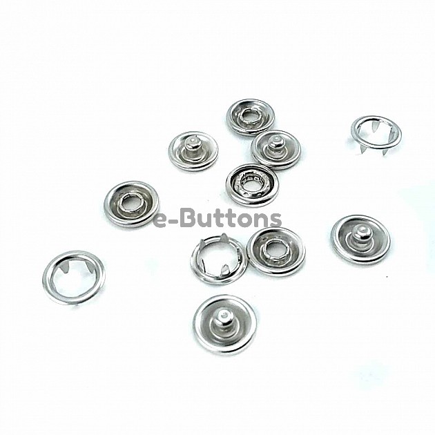 Prong Snaps Fastener Baby Snap Buttons Stainless 9,5 mm PC0013