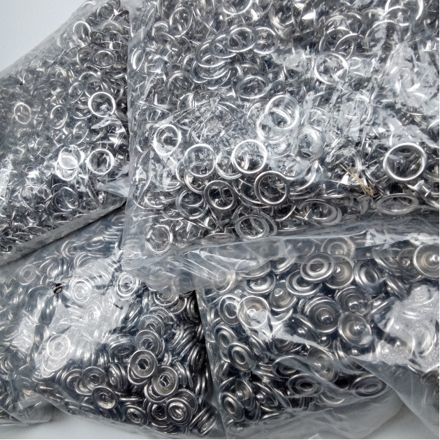 Prong Snaps Fastener 720 Pcs/Pck Baby Snap Buttons 3/8" Stainless 9,5 mm PC0013