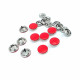 Dyed Prong Snap Fantenrs 9.5 mm Stainless Buttons C0014 Dyed Prong Snap Fantenrs 9.5 mm Stainless Buttons C0014