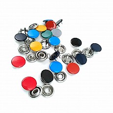 Dyed  Prong Snap Fantenrs With Cap9.5 mm 3/8" Stainless Buttons C0014