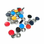 9.5 mm Dyed  Prong Snap Fantenrs 3/8" With Cap Stainless Buttons 144 Pcs/Pack C0014 