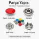 9,5 mm paslanmaz metal kapaklı klikıt çıtçıt, bebek giyimde ve montajda kullanıma uygun, renkli kapaklı, dayanıklı ve şık