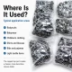 9.5 mm Baby Snap Fasteners with Prong Cap, Stainless Steel, 720 Pcs Pack