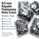 9.5 mm Baby Snap Fasteners with Prong Cap, Stainless Steel, 720 Pcs Pack