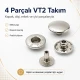 VT-2 Snap Button 10 mm (0.39 in) Metal Snap Fastener C0021
