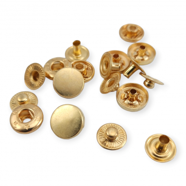 12,5 mm Çıtçıt Düğme Para Tipi Metal Çıtçıt Düğme KC0001