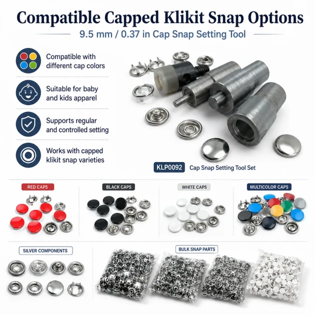 Prong Snap Fasteners Mold - Lid Snap Fasteners 9,5 Fastening Tool KLP0092