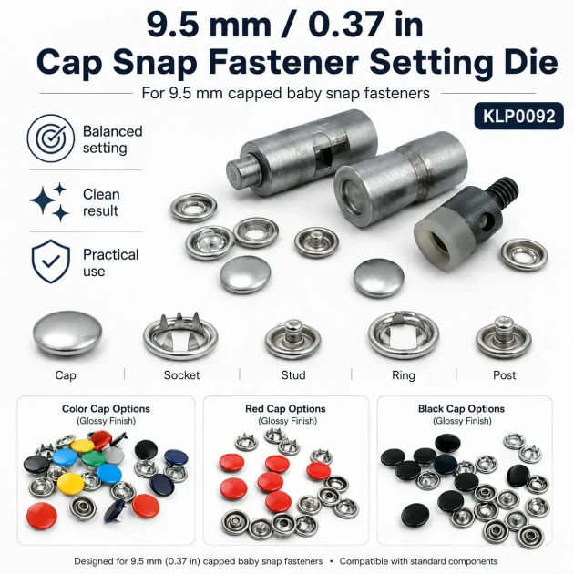 Prong Snap Fasteners Mold - Lid Snap Fasteners 9,5 Fastening Tool KLP0092