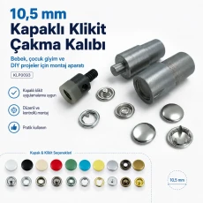 Capped Prong Snap Setting Die for 10.5 mm / 0.41 in Snap Fasteners KLP0093