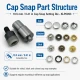 Capped Prong Snap Setting Die for 10.5 mm / 0.41 in Snap Fasteners - Ideal for baby and childrenswear, DIY projects, and