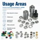 Capped Prong Snap Setting Die for 10.5 mm / 0.41 in Snap Fasteners - Ideal for baby and childrenswear, DIY projects, and
