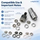 Ring-Style Prong Snap Setting Die for 10.5 mm / 0.41 in Snap Fasteners, precision tool for fabric-friendly snap installation