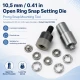 Ring-Style Prong Snap Setting Die for 10.5 mm / 0.41 in Snap Fasteners, precision tool for fabric-friendly snap installation