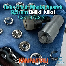 Klikıt Çıtçıt Kalıbı - Delikli Klikıt 9,5 Çakma Aparatı KLP0095