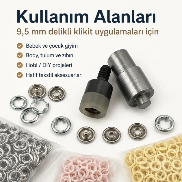 Ring-Style Prong Snap Setting Die for 9.5 mm / 0.37 in Snap Fasteners, high-precision tool for flawless snap installation
