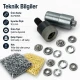Ring-Style Prong Snap Setting Die for 9.5 mm / 0.37 in Snap Fasteners, high-precision tool for flawless snap installation
